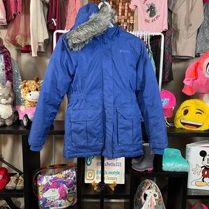 White Mountain Blue Winter Jacket Size 11/12